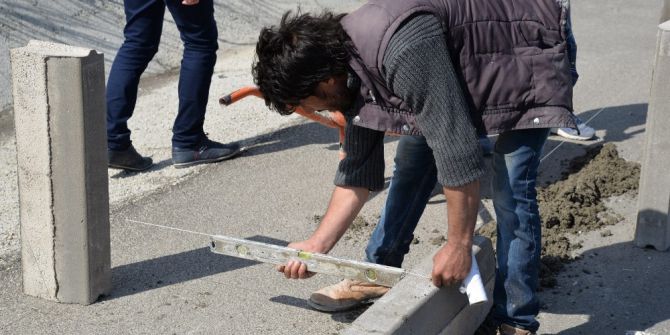 Başkan Bakıcı, Osmancık Caddesi’nde Devam Eden Kaldırım Çalışmalarını Yerinde İnceledi