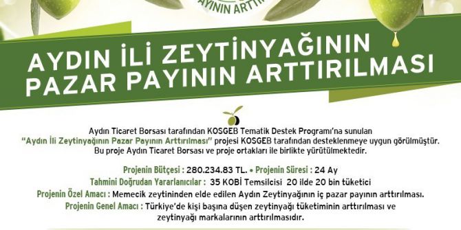 Aydın Ticaret Borsası, Zeytinyağını Kocaeli’de Tanıtacak