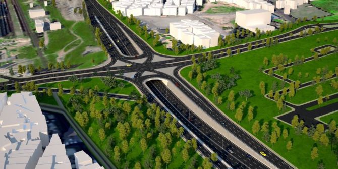 Mezarlık Kavşağının Yapımına Başlandı