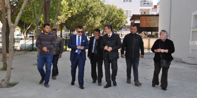 Aksoy, Okul İnşaatlarını İnceledi