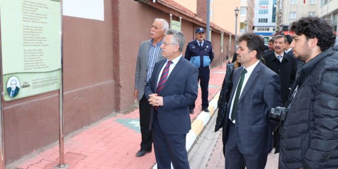 Yozgat Belediyesi Şiir Sokağı Oluşturdu
