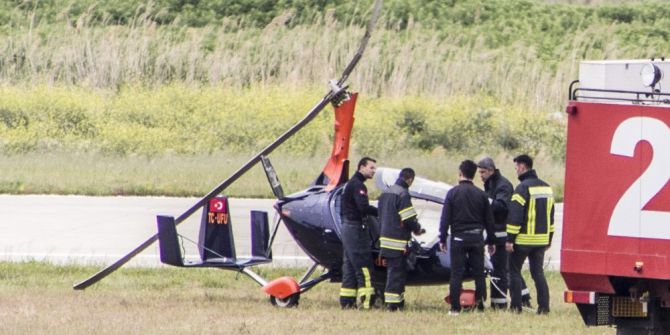 Edremit’te Helikopter Kazası