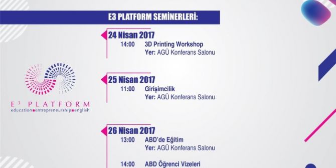 Abd Büyükelçiliği E3 Platformu Agü’de