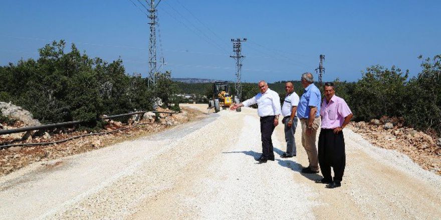 Başkan Tollu, Yol Yapım Çalışmalarını İnceledi