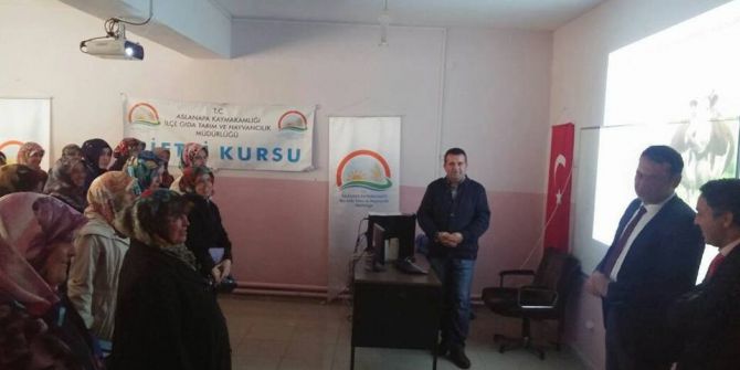 Aslanapa’da ’Süt Sığırı Yetiştiriciliği Kursu’ Açıldı