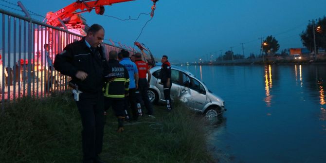 Adana’da Otomobil Sulama Kanalına Uçtu: 1 Yaralı