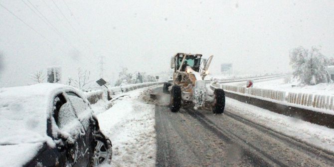 Nisan’da Bolu Dağı’nda Kar Sürprizi