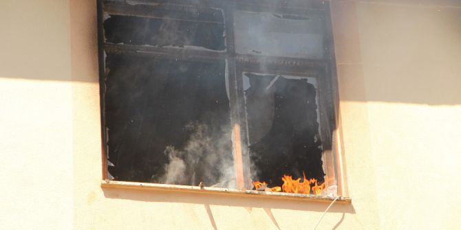 Kumluca’da Ev Yangını