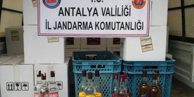 Antalya’da Sahte İçki Operasyonu