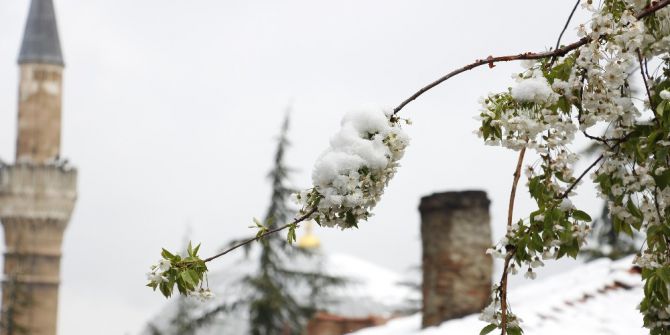 Yaza Hazırlanan Eskişehir’de Kar Sürprizi
