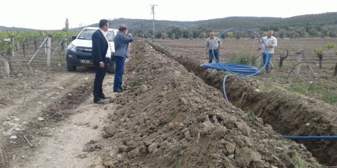 Hacıbaştanlar Mezarlığına Yeni Su Hattı