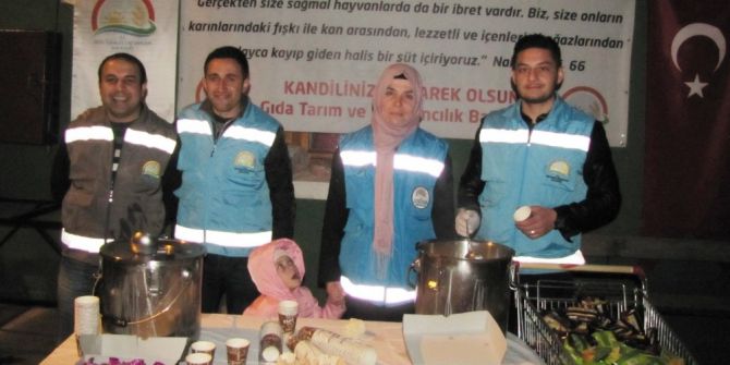Hisarcık İlçe Gıda Tarım Ve Hayvancılık Müdürlüğünden Sıcak Kandil Sütü