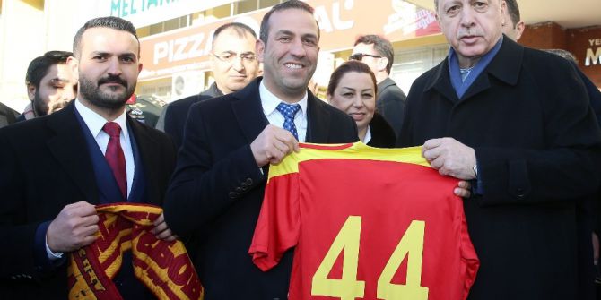 Evkur Yeni Malatyaspor’a, Cumhurbaşkanı Erdoğan Morali