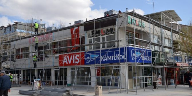 Kırşehir’de Binalara Dış Cephe İyileştirme Projesine Başlanıldı