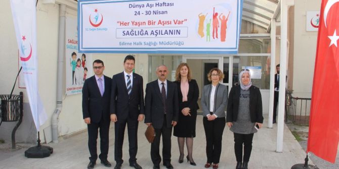 Edirne’de Aşı Haftası Etkinlikleri