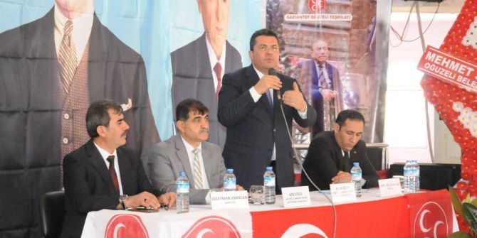 Mhp Oğuzeli İlçe Kongresinde Muharrem Özsert Yeniden Başkan Seçildi