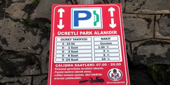 Bitlis’te Parkomat Sistemine Geçildi
