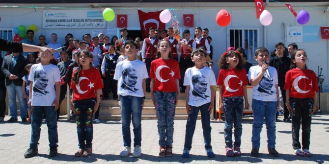 Çadır Kentteki Suriyeli Çocuklar 23 Nisan’ı Kutladı