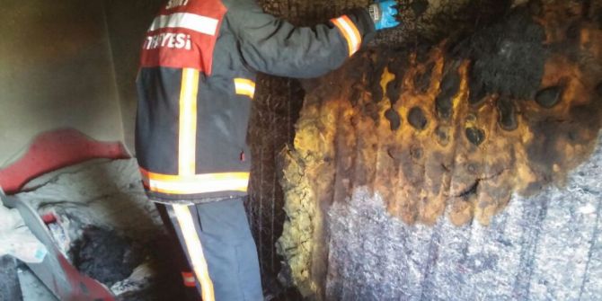 Siirt’te Ev Yangını