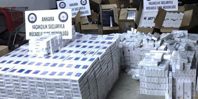 Gölbaşı’da 3 Bin 400 Karton Kaçak Sigara Ele Geçirildi