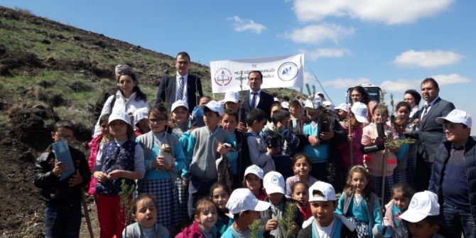 Acıgöl’de Öğrenciler Fidan Dikti