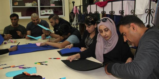 İngiliz Gençler Keçeden El Sanatları Ürünü Yaptı