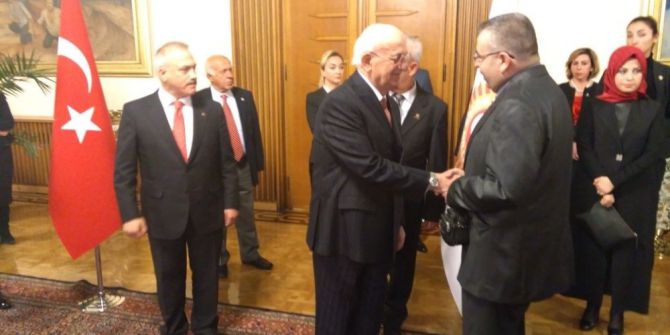 Simavlı Görme Engelli Yazar Güngör Avcıoğlu, Resepsiyonuna Katıldı