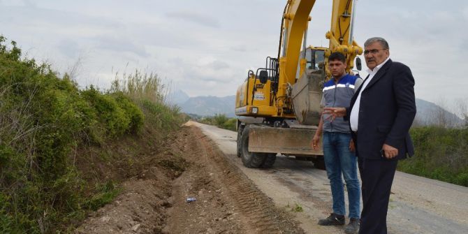 Serik Pınarcık Yolu Yenileniyor