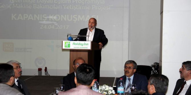 Yeterliliğe Dayalı Eğitim Programıyla Genç Makine Bakımcıları Yetiştirme Projesi