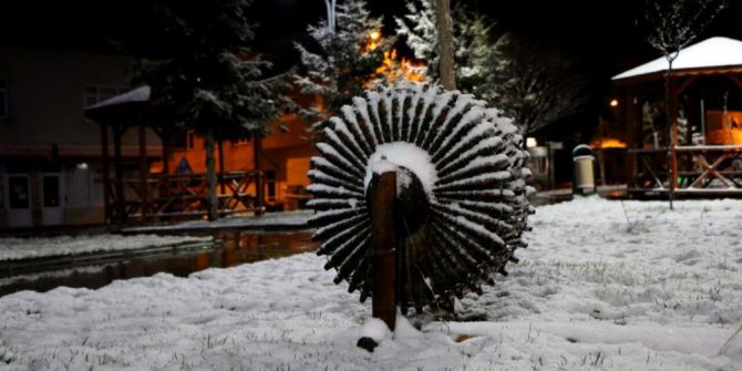 Tokat’ta Kar Yağışı Kartpostallık Manzaralar Oluşturdu