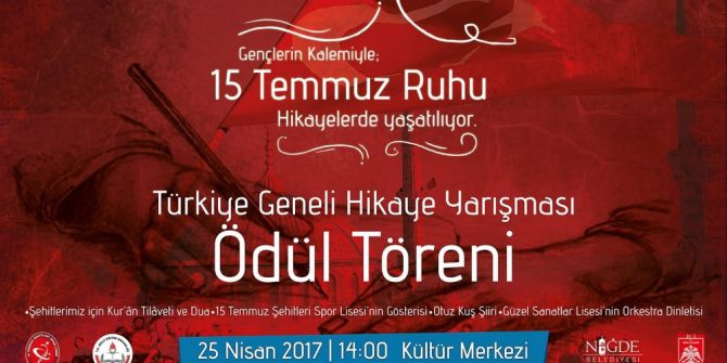 Hikaye Yarışmasının Ödülleri Niğde Belediyesinden