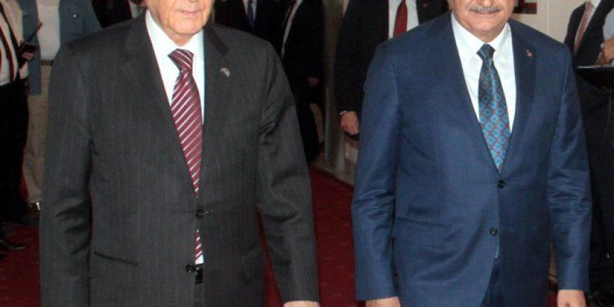 Başbakan Yıldırım Ve Mhp Lideri Bahçeli Bir Araya Geldi