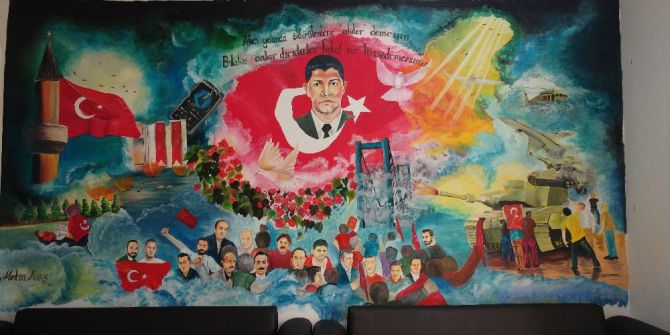 Şehit Halisdemir’in Portresini Okul Duvarına Resmetti