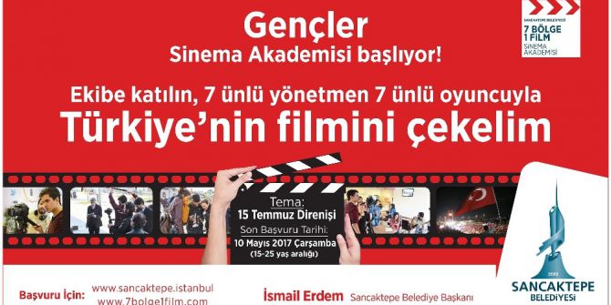 Sancaktepe Sinema Akademisi Başlıyor