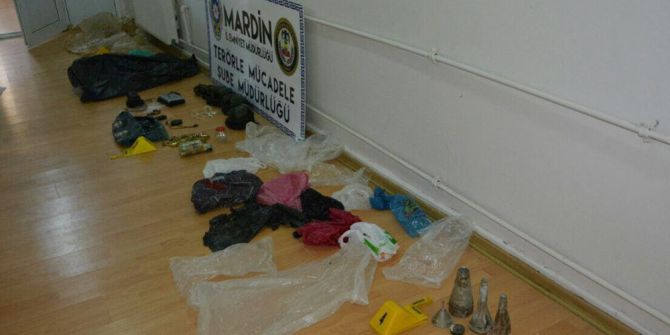 Mardin’de Patlayıcı Ve Mühimmat Bulundu