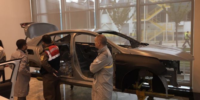 Otomobil Fabrikasında Jandarmaya Uygulamalı Eğitim