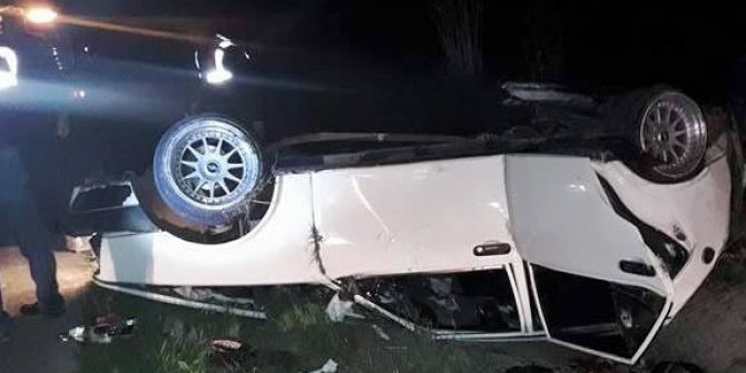 Lastiği Patlayan Otomobil Takla Attı: 7 Yaralı
