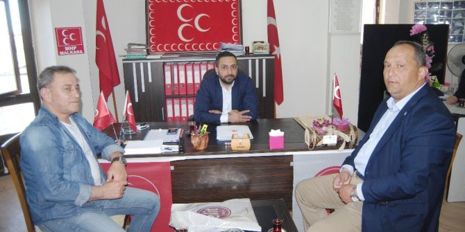 Ak Parti Yönetiminden Mhp İlçe Başkanı Hakan Yıldız’a Ziyaret