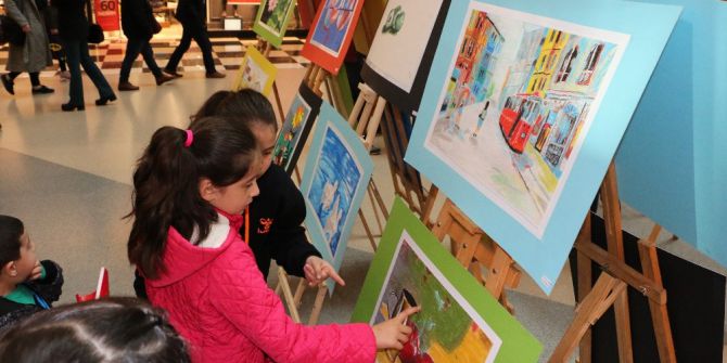 Kozlu Minik Ressamları Sergide Buluştu