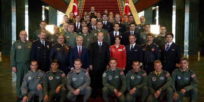 Cumhurbaşkanı Erdoğan Pilotları Kabul Etti