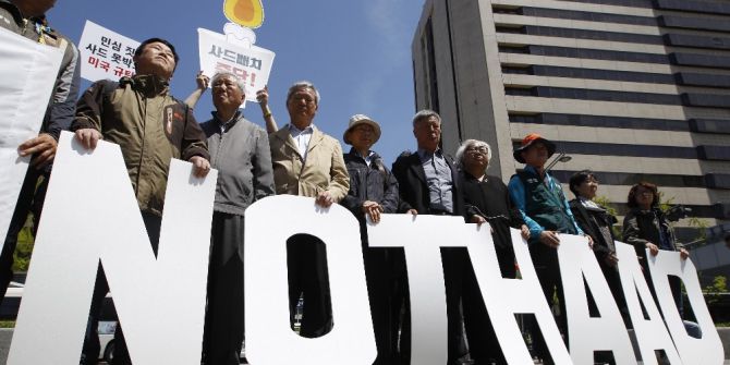Güney Korelilerden Thaad Füze Sistemine Protesto