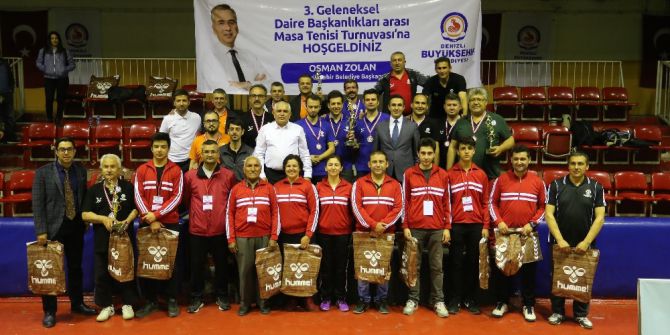 25 Takım 100 Personel İle Masa Tenisi Turnuvası Heyecanı