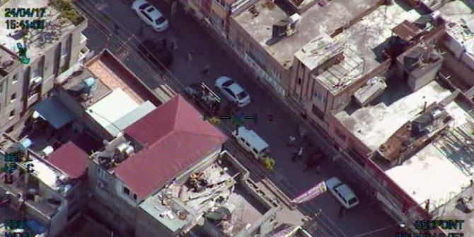 Adana’da Bin Polisle ’Torbacı’ Operasyonu Helikopter Kamerasında