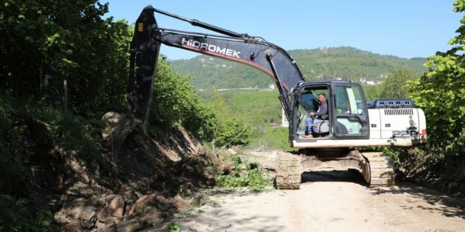 Fatsa’da Kırsalda Yol Çalışmaları