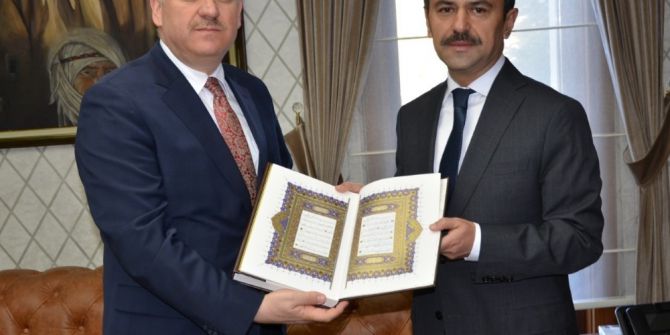 Diyanet İşleri Başkanlığı Yönetim Hizmetleri Genel Müdüründen Vali Aktaş’a Ziyaret