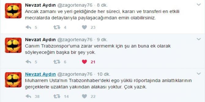 Trabzonspor Yönetiminde Kriz