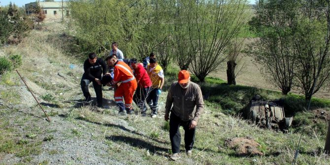Kayseri’de Otomobil Takla Attı: 1’i Ağır 4 Yaralı