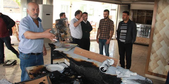 Hırsızlar Et Çaldıkları Lokantayı Ateşe Verdi