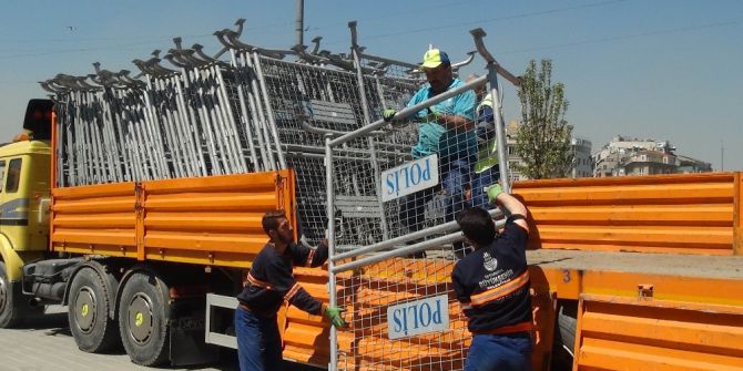 Taksim’de 1 Mayıs Güvenlik Önlemleri Hazırlıkları