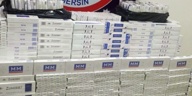 Mersin’de 7 Bin 500 Paket Kaçak Sigara Ele Geçirildi